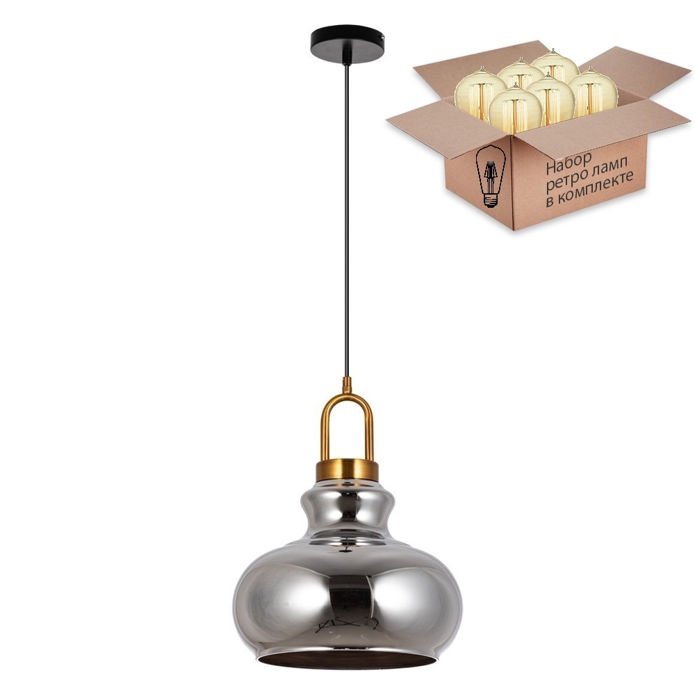 

Светильник с ретро лампой Arte Lamp Bell A1992SP-1PB+Retro Lamps