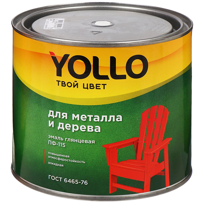 

Эмаль YOLLO, ПФ-115, чер, 1,9 кг