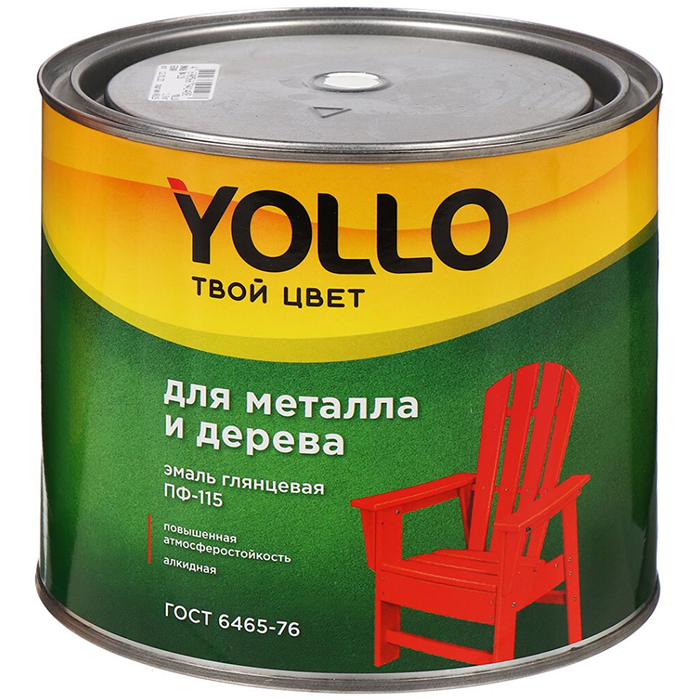 

Эмаль YOLLO, ПФ-115, сирен, 1,9 кг