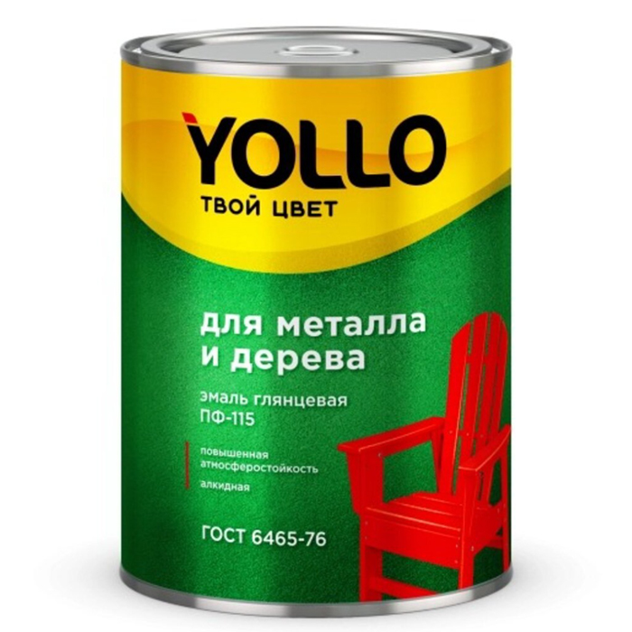 

Эмаль YOLLO, ПФ-115, св-гол, 0,9 кг