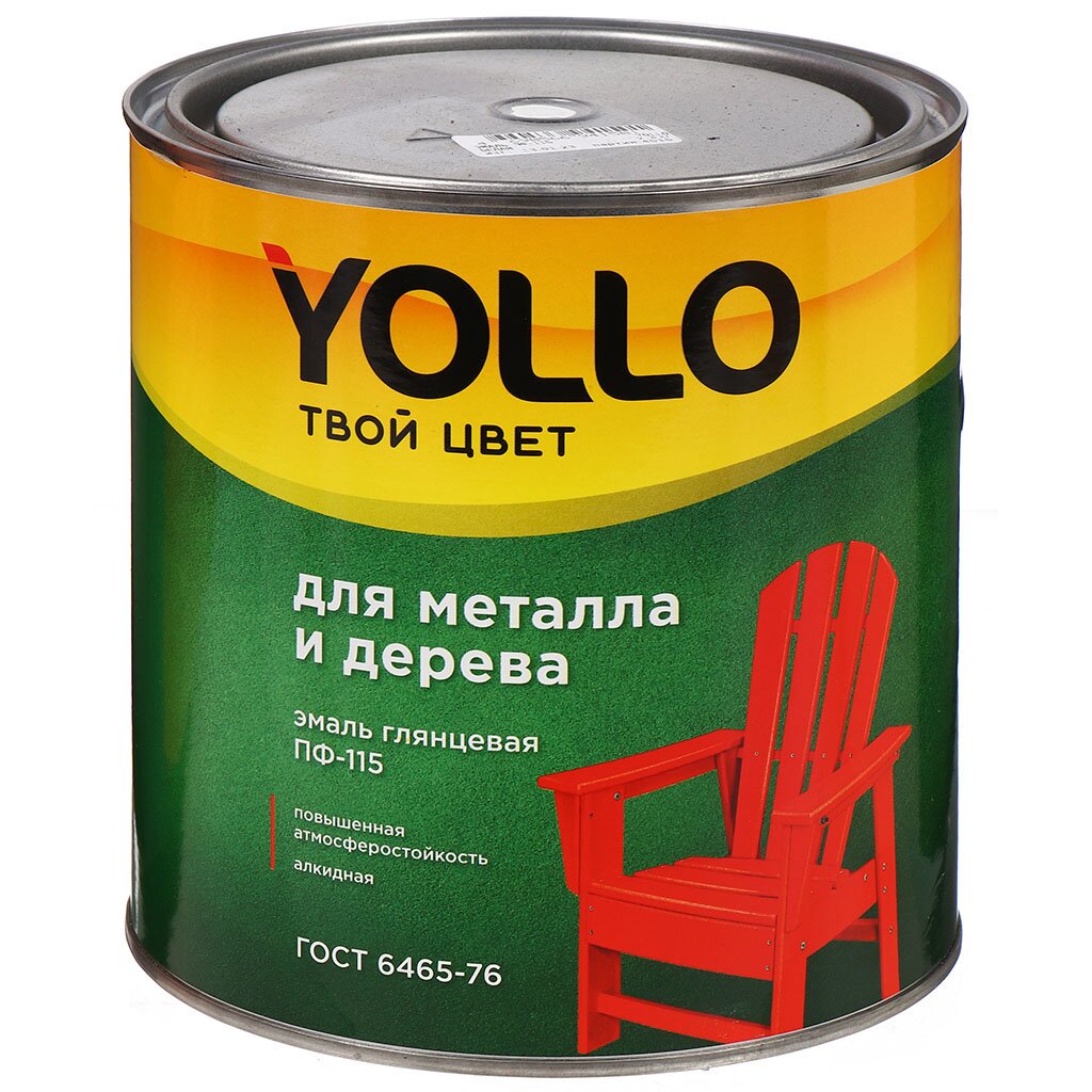 Эмаль YOLLO, ПФ-115, салатная, 2,8 кг