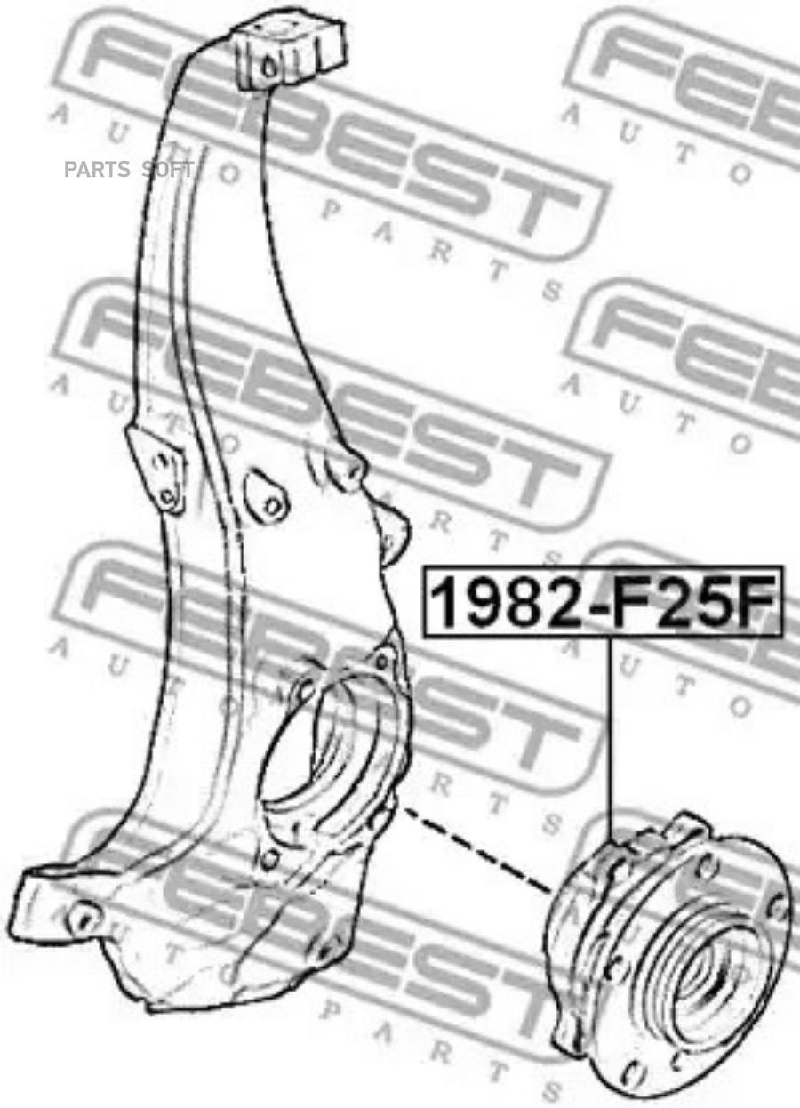 

Ступица Febest 1982F25F