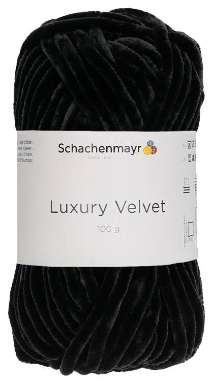 фото Пряжа schachenmayr 9807592 luxury velvet (00099, black sheep)