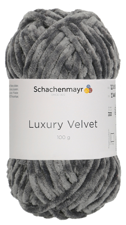 

Пряжа Schachenmayr 9807592 Luxury Velvet (00098, Elephant), Серый, Luxury Velvet