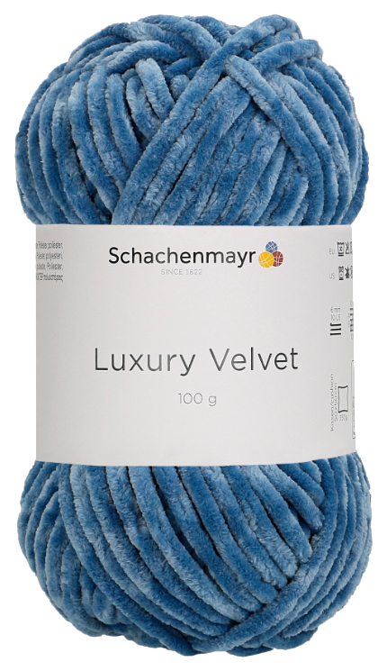 фото Пряжа schachenmayr 9807592 luxury velvet (00052, dolphin)