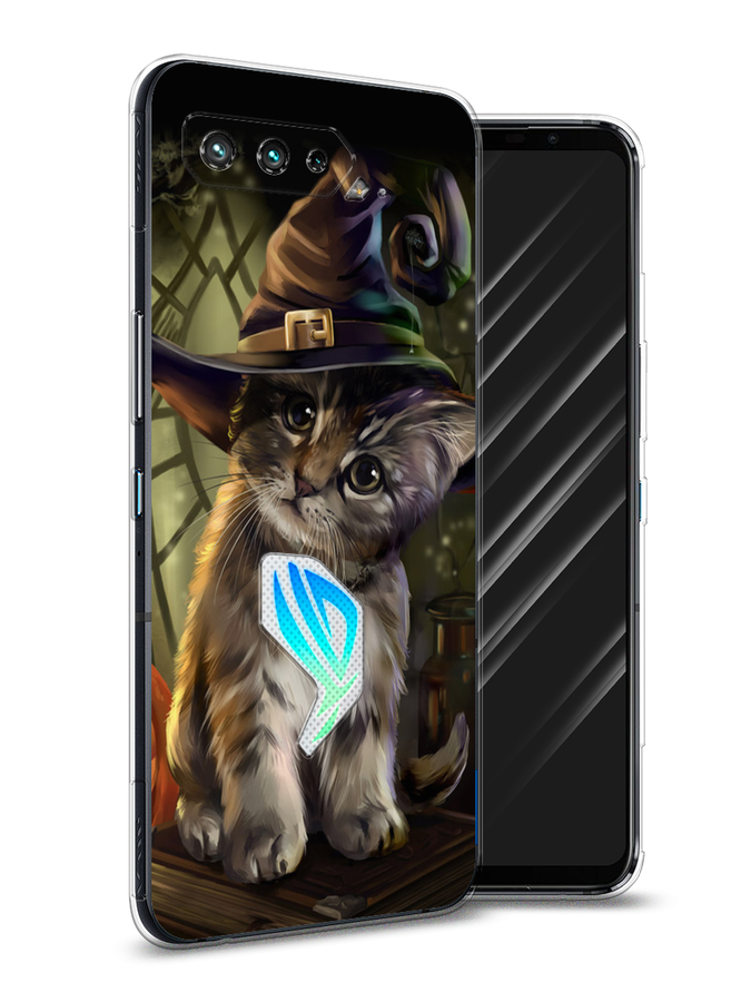 

Чехол Awog на Asus ROG Phone 5 "Кот для Хэллоуин", Зеленый;серый, 44250-2