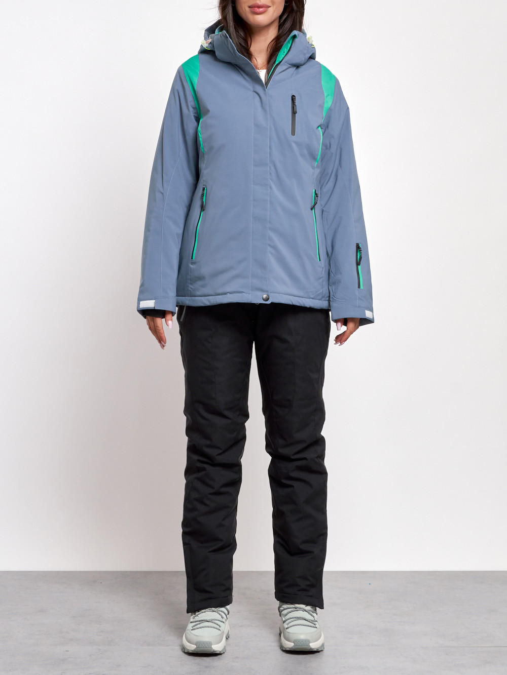 

Горнолыжный костюм женский зимний CHUNMAI AD02305Sr, 48, Серый, AD02305