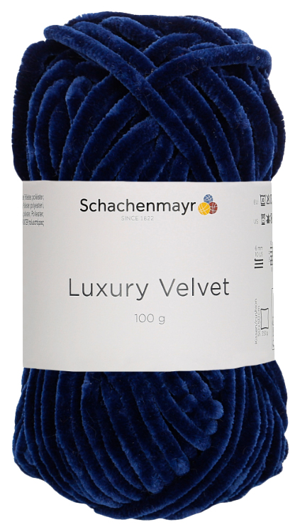 фото Пряжа schachenmayr 9807592 luxury velvet (00050, navy)