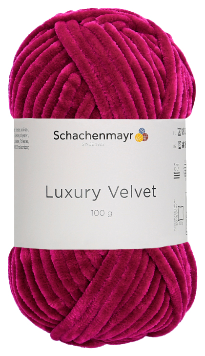 

Пряжа Schachenmayr 9807592 Luxury Velvet (00030, Cherry), Luxury Velvet