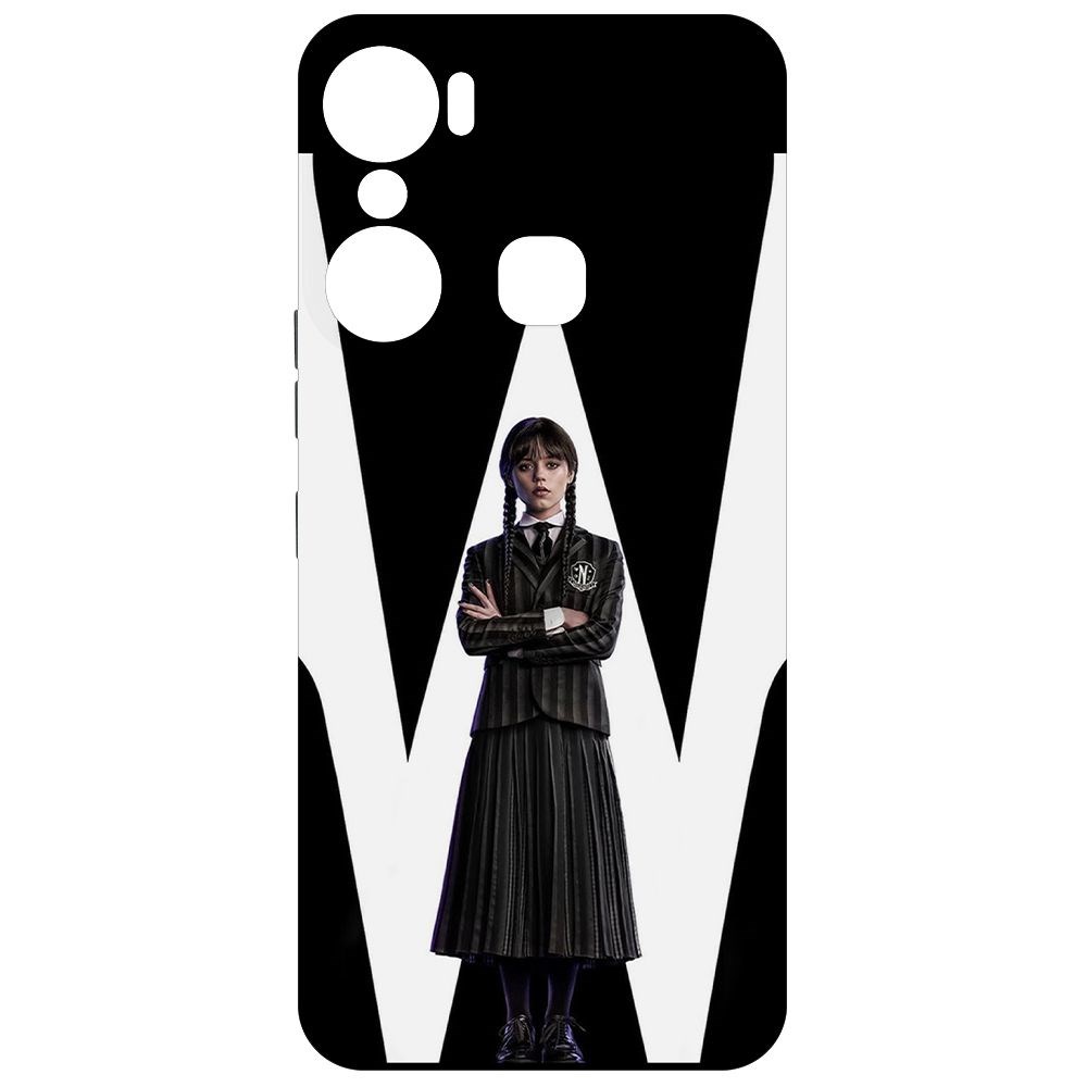 

Чехол-накладка Софт Уэнсдей Аддамс - Уэнсдей для INFINIX Hot 12 Pro, Черный