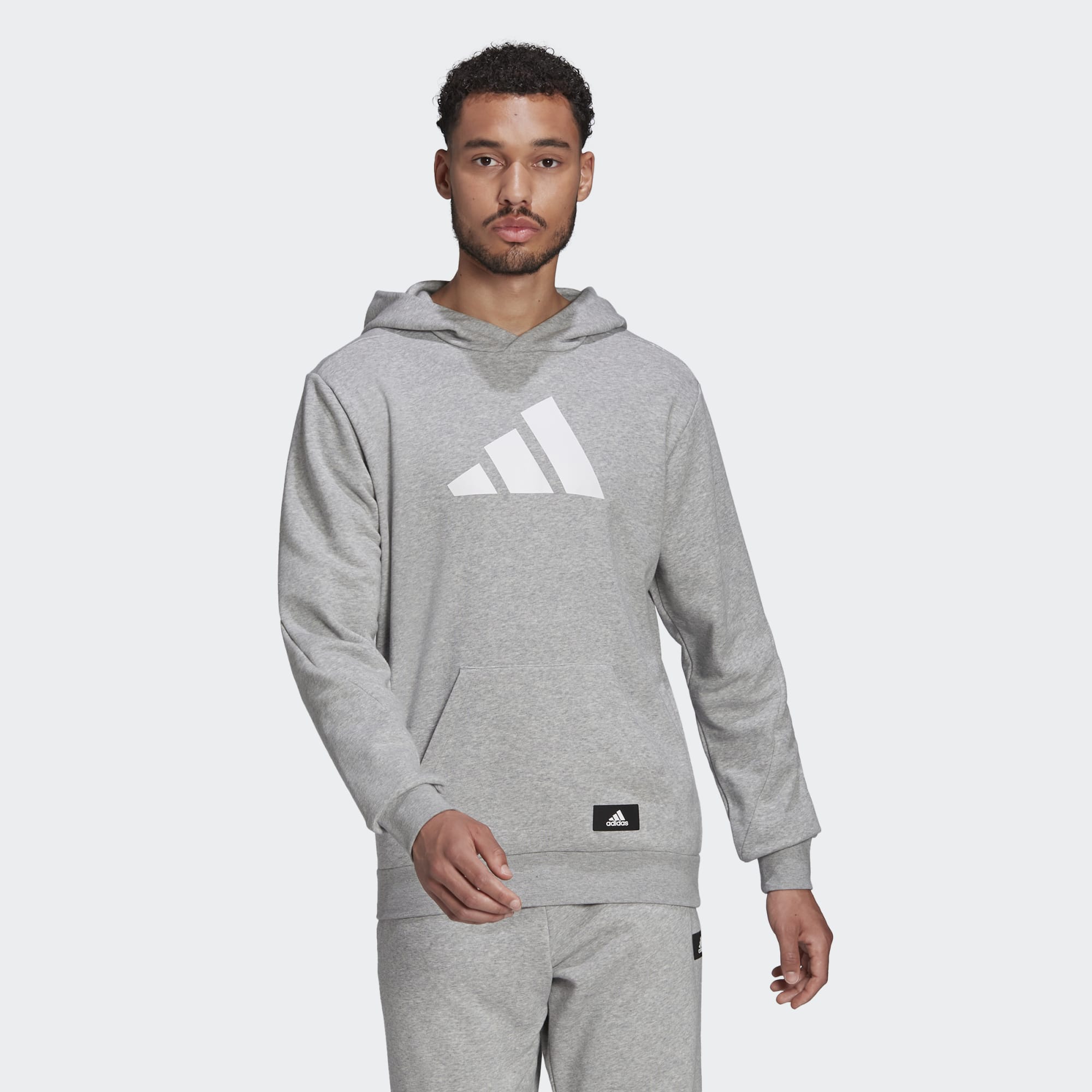фото Худи мужское adidas ha1412 серое xs