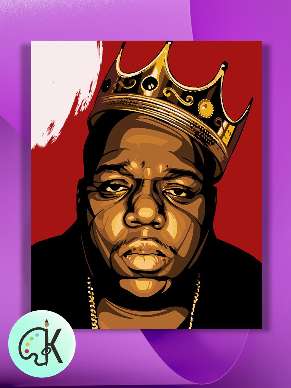 

Картина по номерам на холсте Культура Цвета Biggie, 40 х 60 см, Biggie