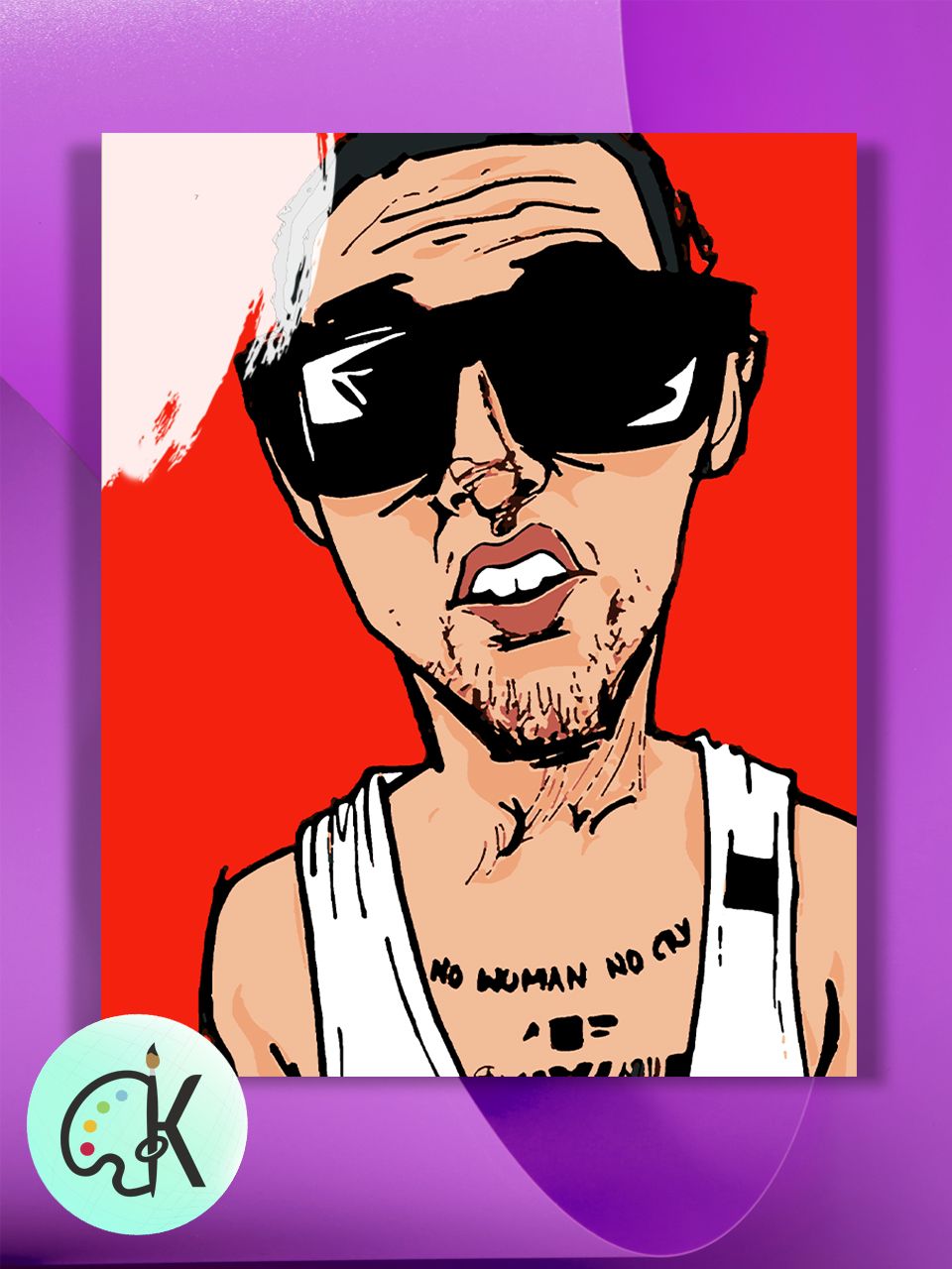

Картина по номерам на холсте Культура Цвета Mac Miller, 40 х 50 см, Mac Miller