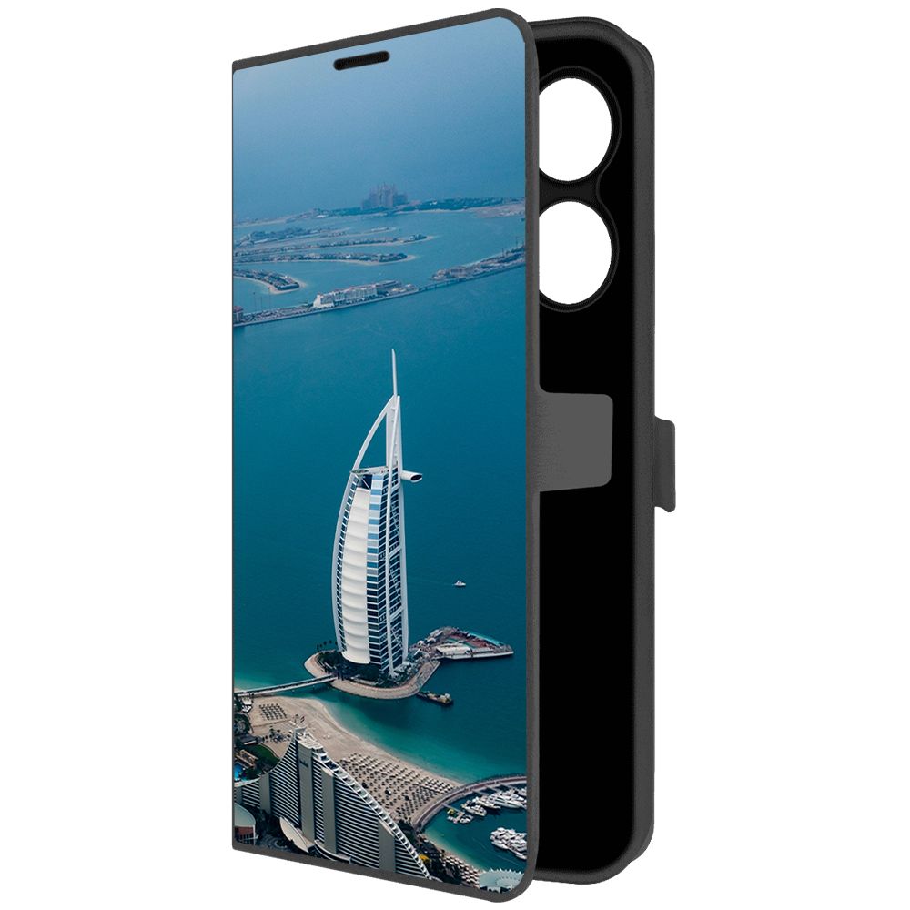 

Чехол-книжка Krutoff Eco Book для TECNO Spark 20С ОАЭ, Бурдж-эль-Араб (черный)