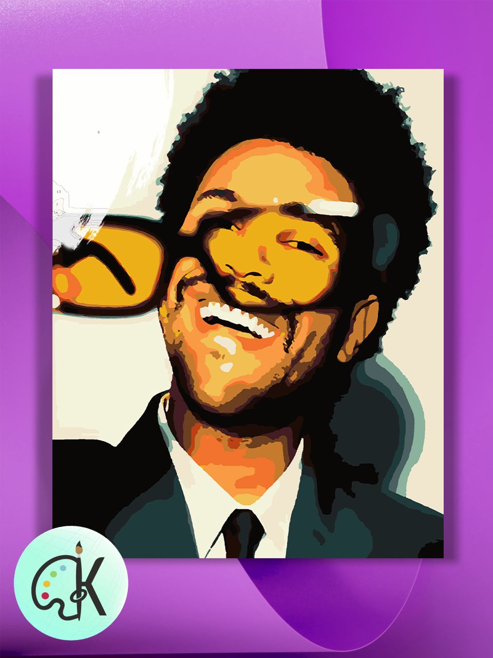 

Картина по номерам на холсте Культура Цвета The Weeknd, 40 х 60 см, The Weeknd