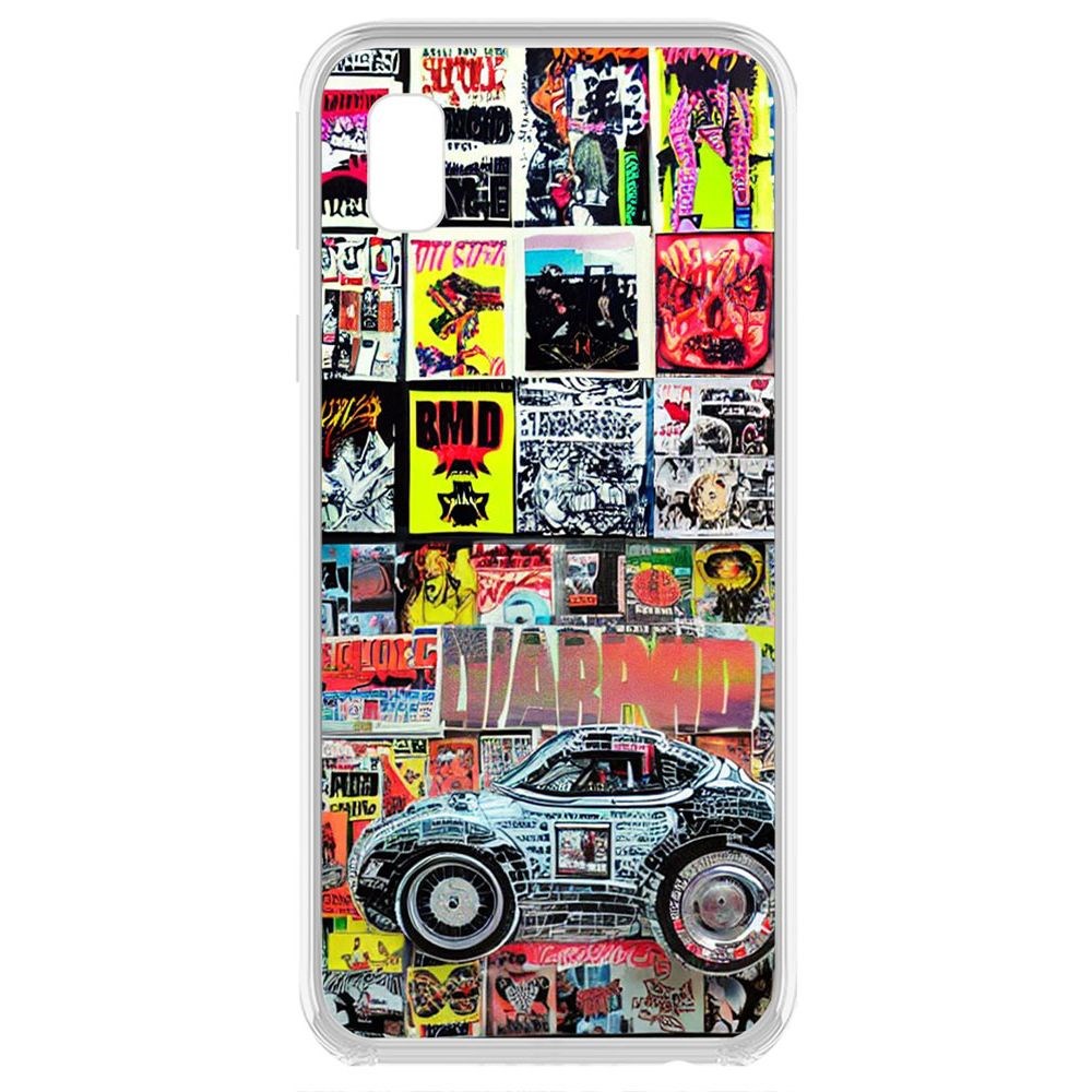 

Чехол-накладка Krutoff Clear Case Автопамфлет для Samsung Galaxy A01 Core (A013)