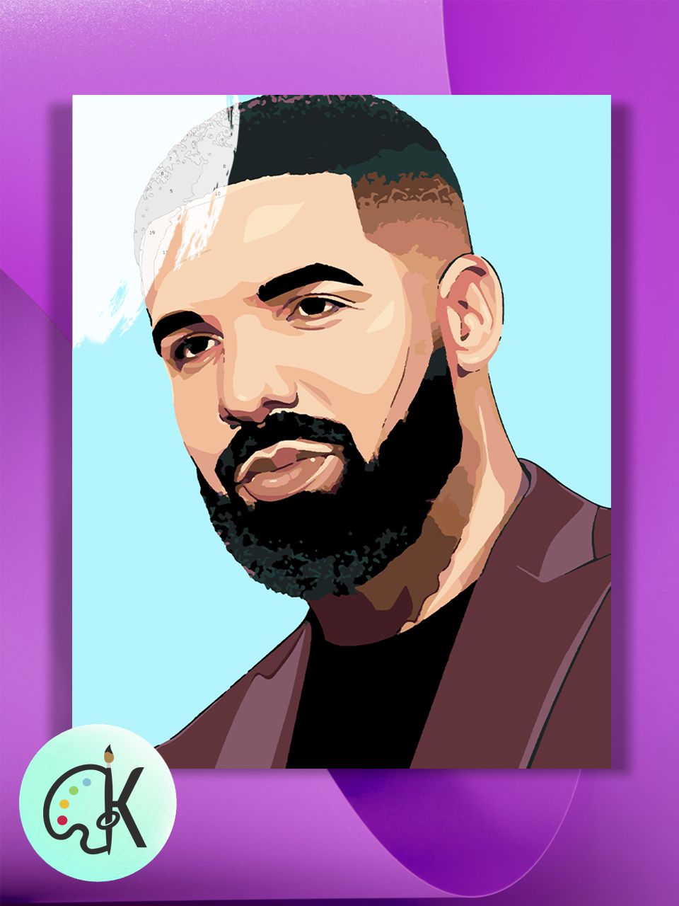 

Картина по номерам на холсте Культура Цвета Drake, 40 х 50 см, Drake