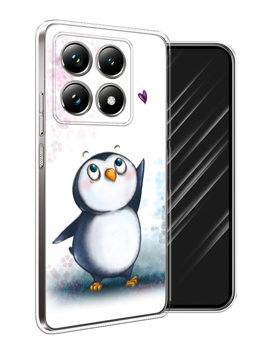 

Чехол Awog на Xiaomi 14T Pro "Пингвин и сердечко", Белый, 323450-1