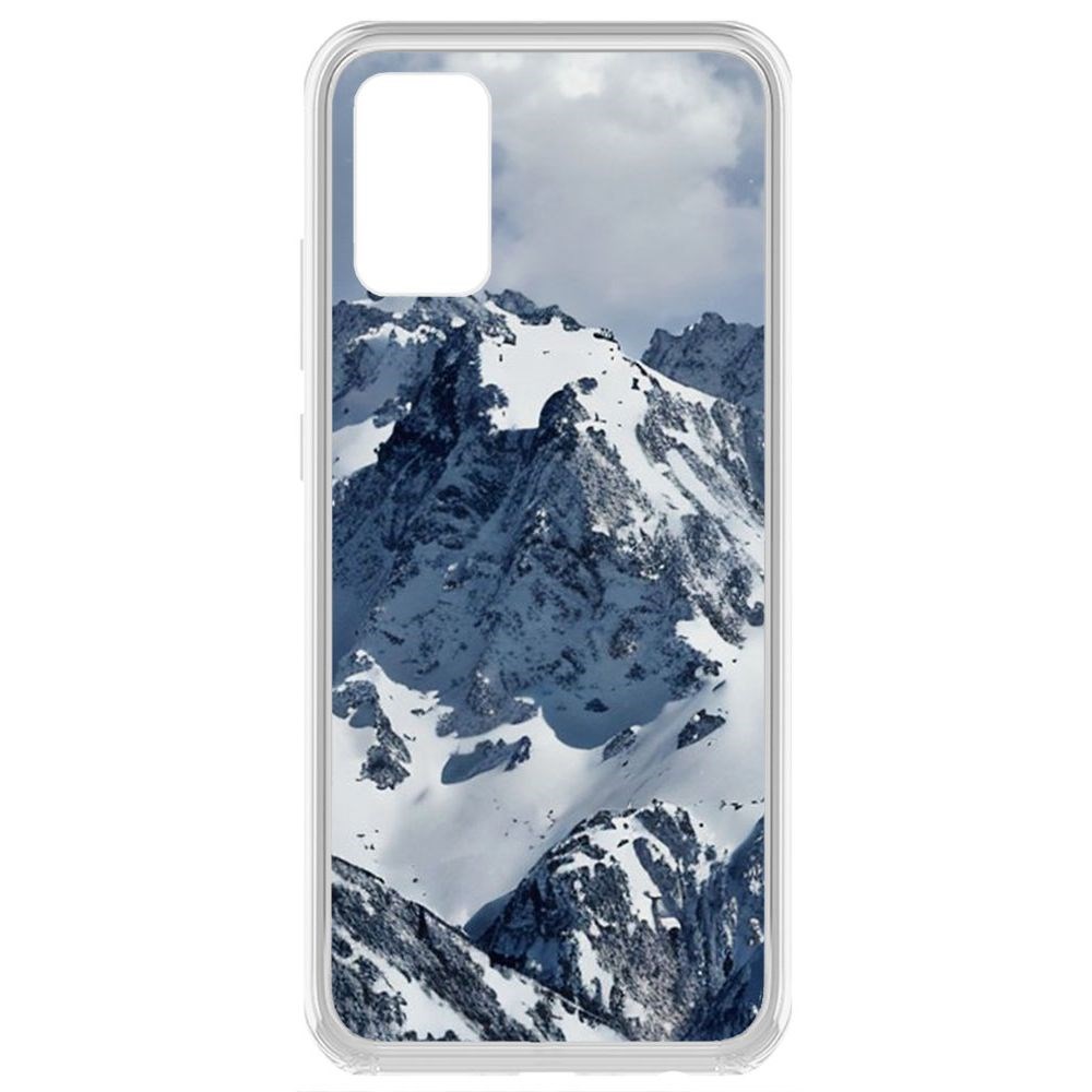 Чехол-накладка Krutoff Clear Case Горы для Samsung Galaxy A02s (A025)