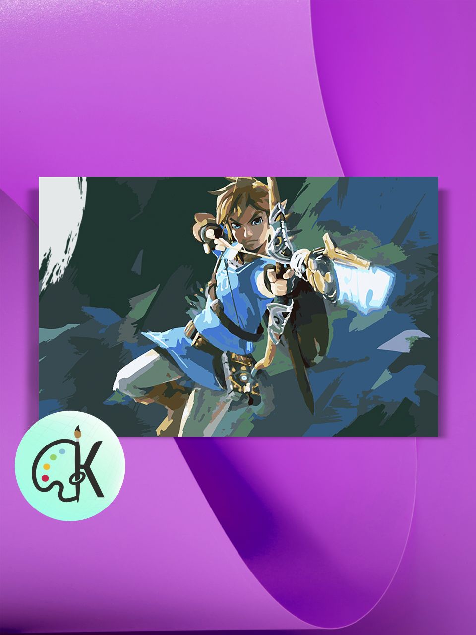 

Картина по номерам на холсте Культура Цвета The Legend of Zelda, 40 х 60 см, The Legend of Zelda