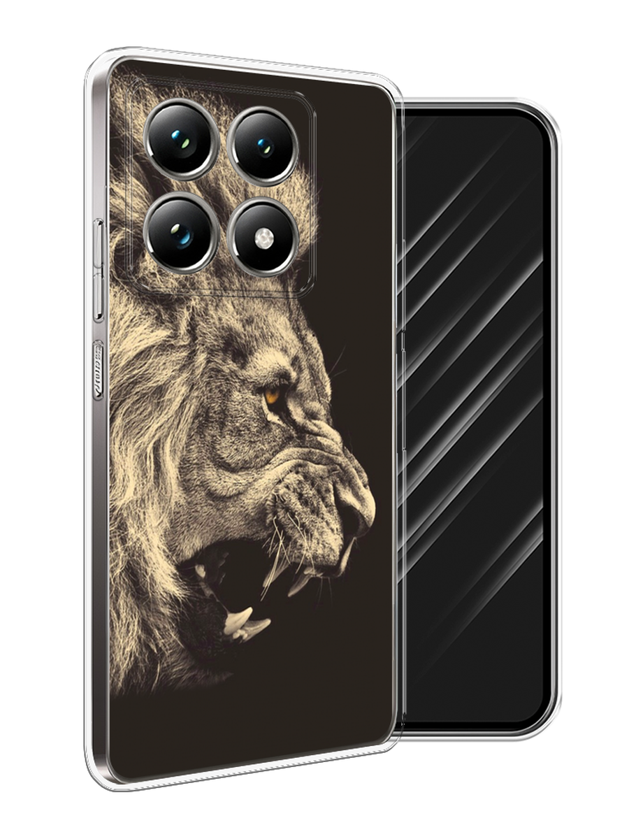 

Чехол Awog на Xiaomi 14T Pro "Львиный рык 2", Бежевый;черный, 323450-1