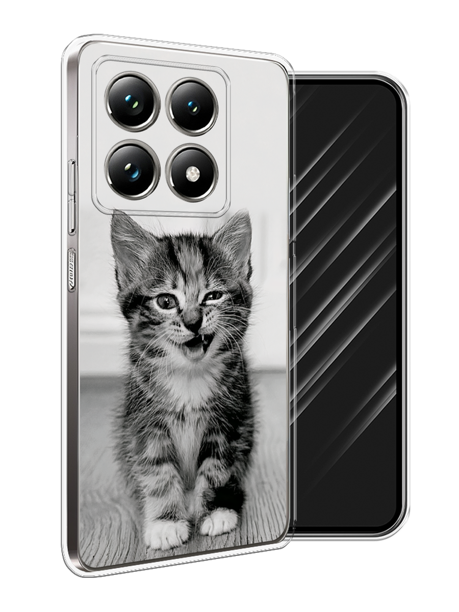 

Чехол Awog на Xiaomi 14T Pro "Подмигивающий котенок", Черный;серый, 323450-1