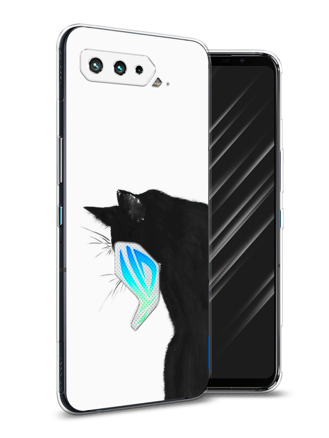 

Чехол Awog на Asus ROG Phone 5 "Black cat", Черный;белый, 44250-1