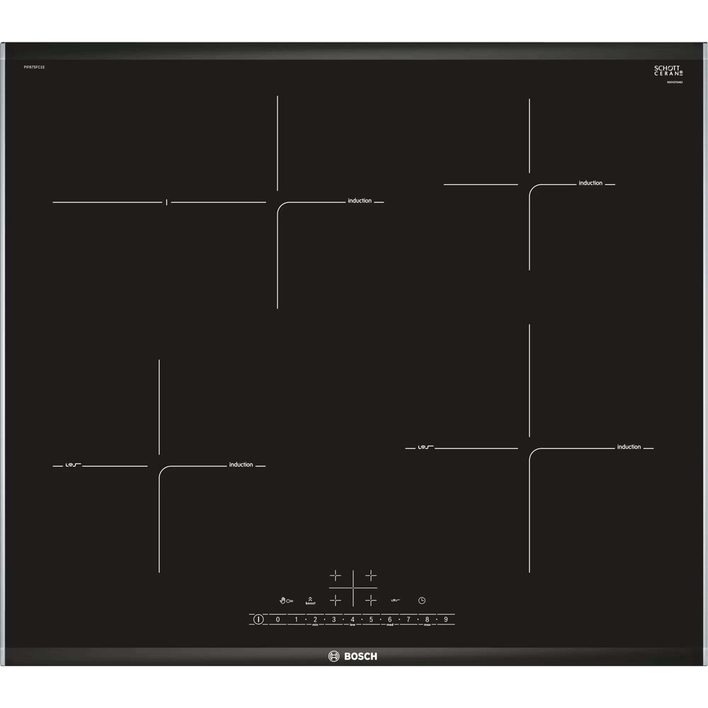 Встраиваемая варочная панель индукционная Bosch PIF675FC1E черный