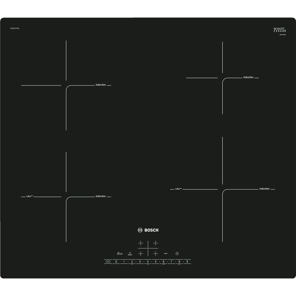 Встраиваемая варочная панель индукционная Bosch PIE611FC5Z черный