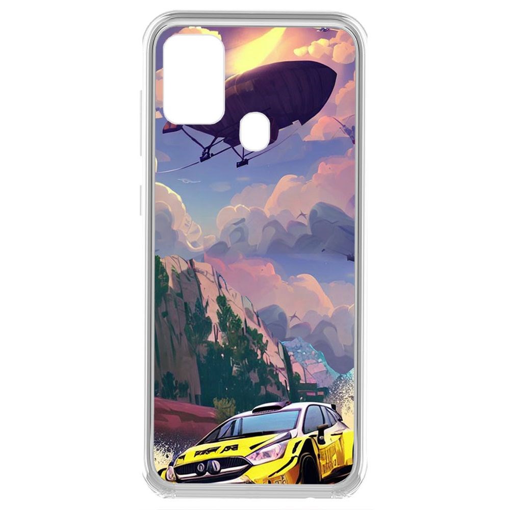 

Чехол-накладка Krutoff Clear Case Гонка для Samsung Galaxy A21s (A217), Прозрачный