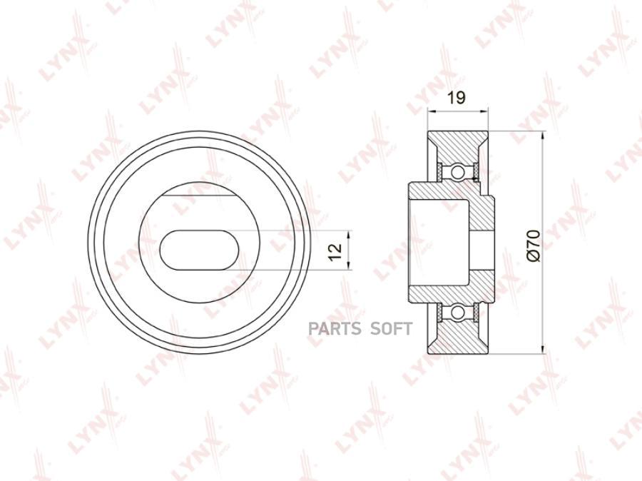

Ролик натяжителя ремня ГРМ Honda Accord VI/Prelude IV/Prelude V 93>02 Lynx PB1022