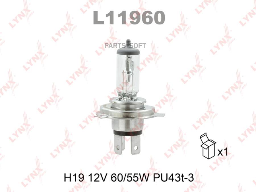 

Лампа H19 12V 60/55W PU43t-3