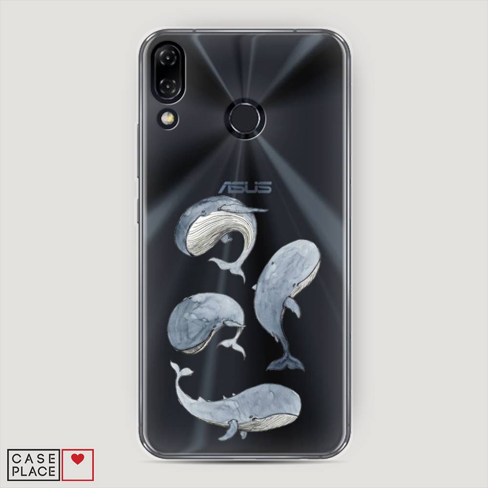 

Чехол Awog на Asus Zenfone 5 ZE620KL "Киты", Белый;прозрачный;голубой, 43350-1