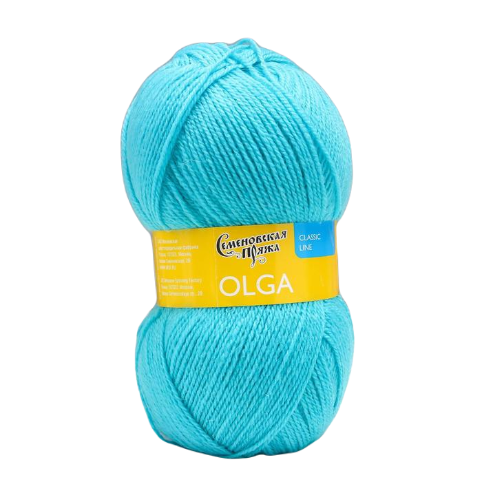 

Пряжа Olga (ОльгаПШ) 50% шерсть, 50% акрил 392м/100гр (13390 айсберг_NEW), Голубой, Пряжа для вязания "Ольга полушерсть"