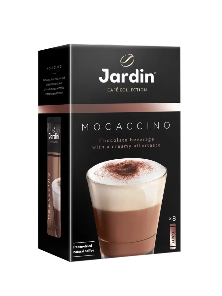 Напиток кофейный Jardin Mocaccino растворимый, 3 в 1, 8 пакетиков, 144 г