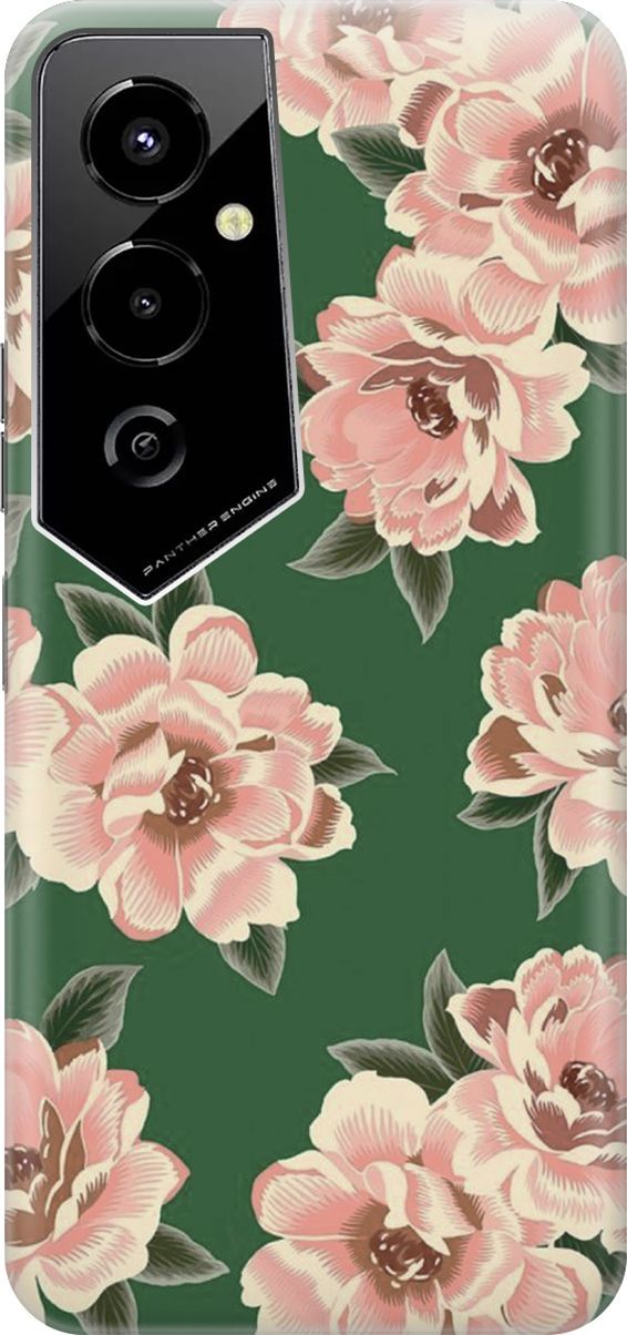 

Чехол на Tecno Pova 4 Pro "Винтажные цвета", Зеленый;розовый, 158082