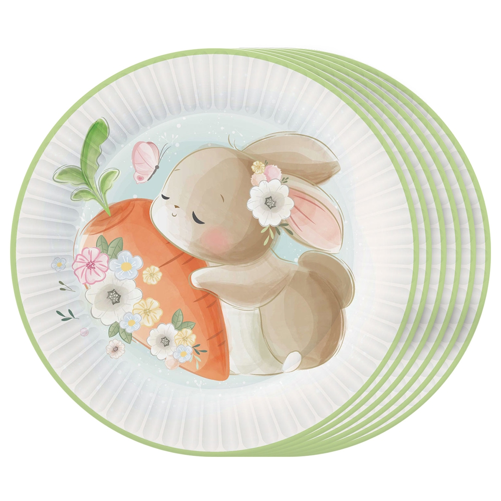 Набор одноразовых тарелок ND Play Милые кролики 230 мм 6 шт