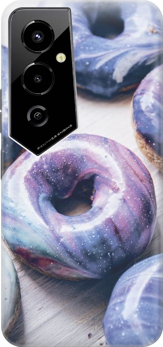 

Чехол на Tecno Pova 4 Pro "Пончики в сиреневой глазури", Белый;фиолетовый, 158091