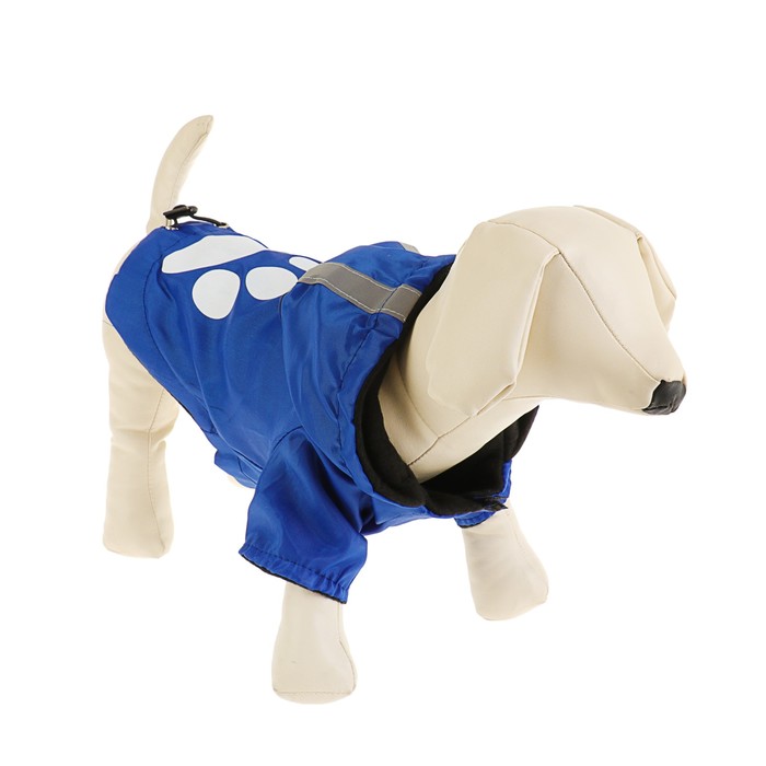 

Куртка, со светоотражающими полосами на капюшоне, флис, размер М, синяя