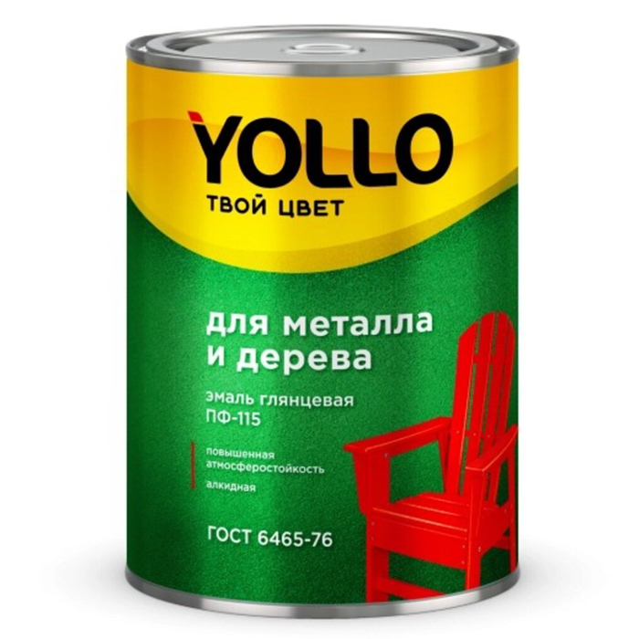 Эмаль YOLLO, ПФ-115, жел, 0,9 кг