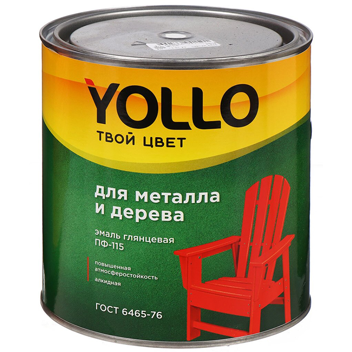 

Эмаль YOLLO, ПФ-115, вишня, 2,8 кг