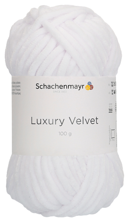 

Пряжа Schachenmayr 9807592 Luxury Velvet (00001, Polar Bear), Белый, Luxury Velvet