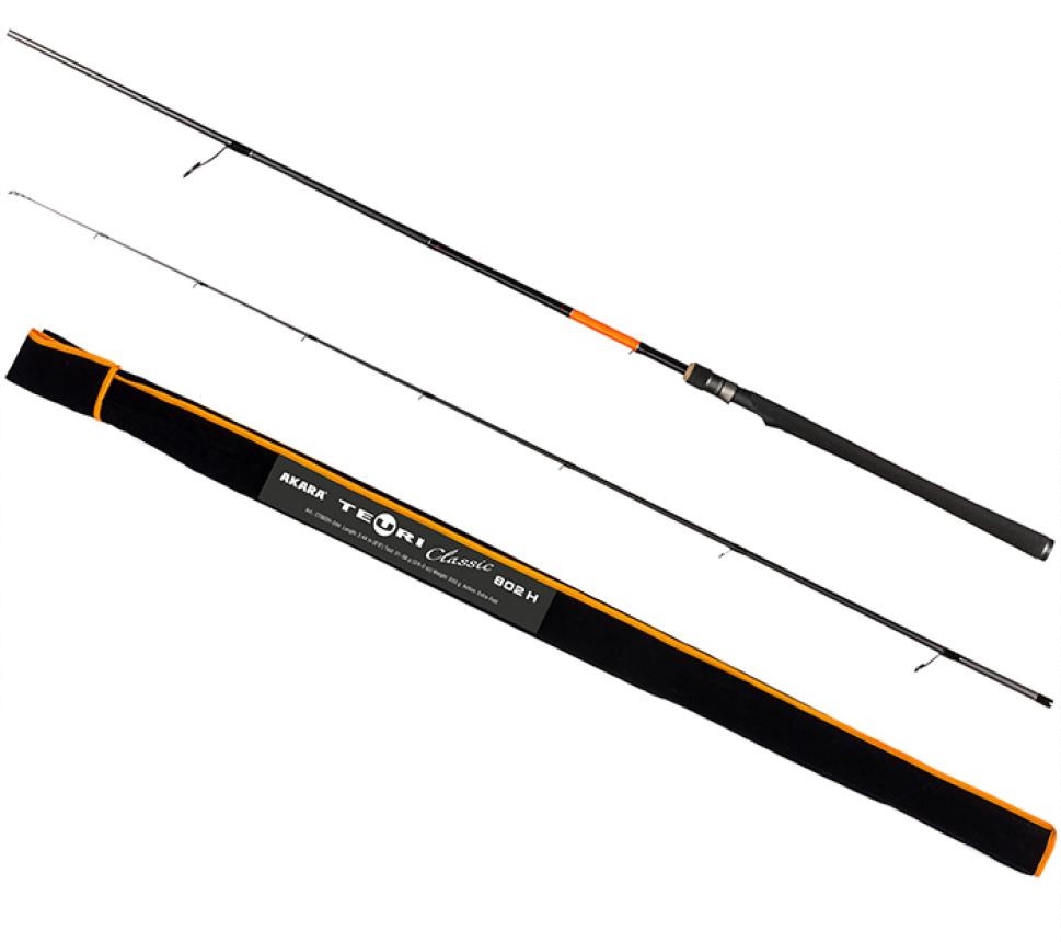 

Спиннинг штекерный угольный 2 колена Akara Teuri Classic H802 TX-30 (21-56) 2,44 м, Teuri Classic