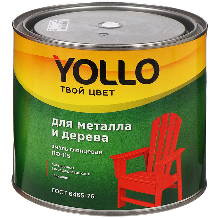 Эмаль YOLLO, ПФ-115, бирюз, 1,9 кг