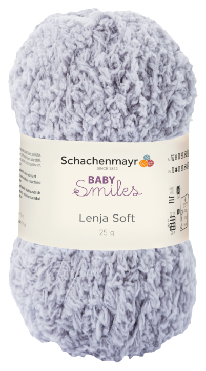 

Пряжа Schachenmayr 9807560 Lenja Soft Baby Smiles (01090, grau), Серый, Lenja Soft
