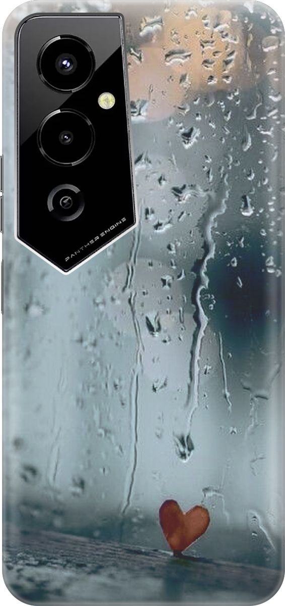 

Чехол на Tecno Pova 4 Pro с принтом "Сердечко на фоне дождя", Зеленый;красный, 158079