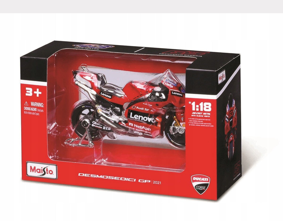 Мотоцикл Maisto Ducati Desmosedici GP 2021 1:18 36374