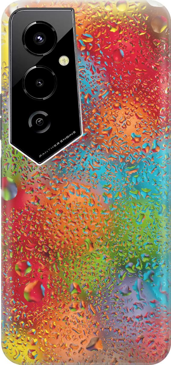 

Чехол на Tecno Pova 4 Pro "Капли и разноцветные шары", Голубой;зеленый, 158076