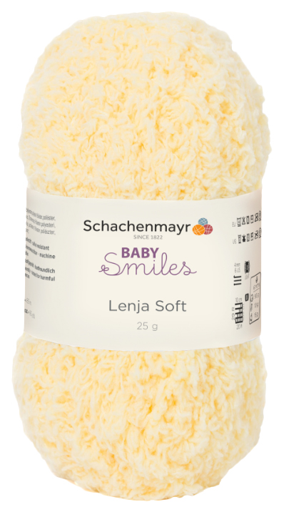 

Пряжа Schachenmayr 9807560 Lenja Soft Baby Smiles (01021, vanilla), Желтый, Lenja Soft