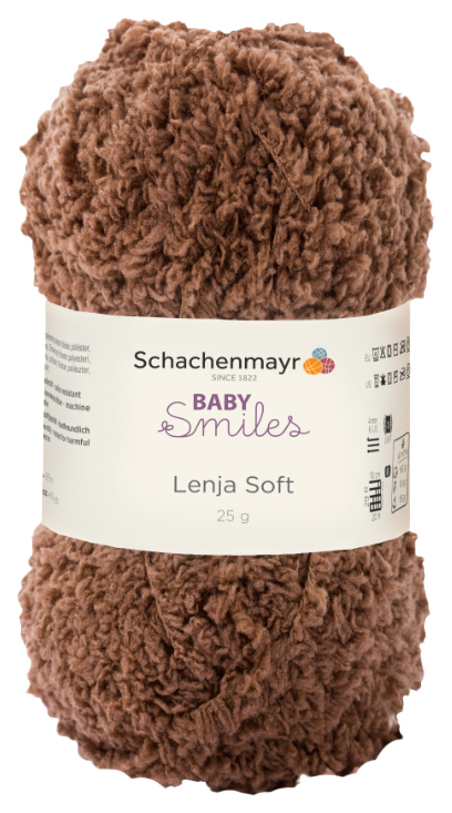 

Пряжа Schachenmayr 9807560 Lenja Soft Baby Smiles (01011, teddy), Коричневый, Lenja Soft